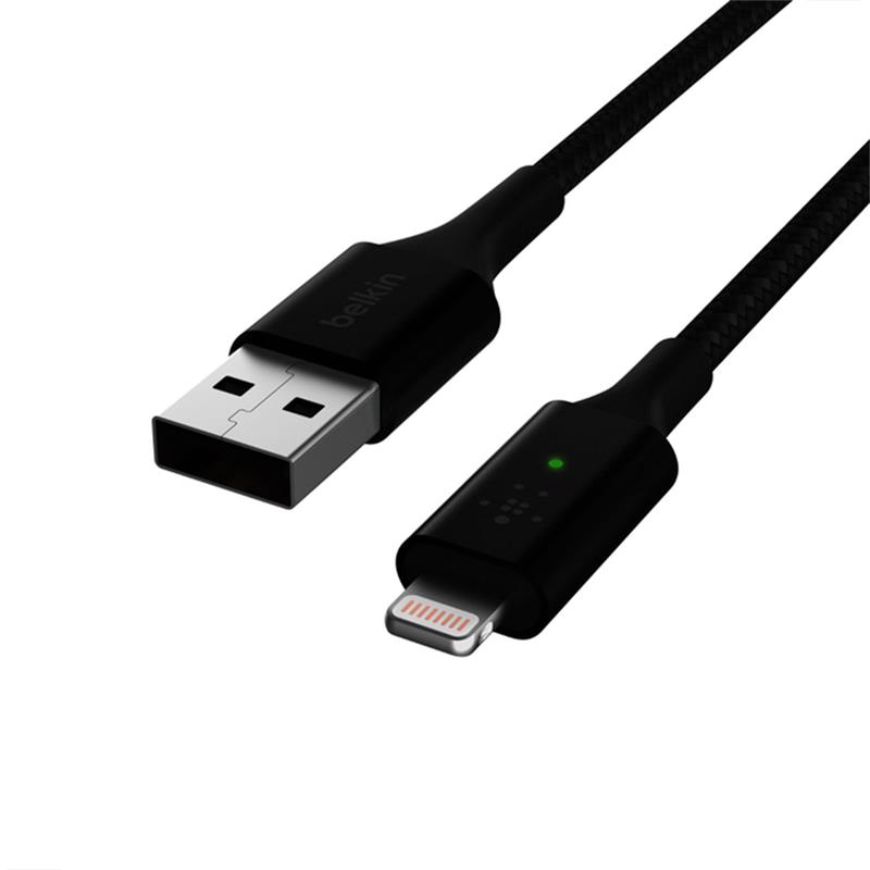 Belkin kábel Boost Charge Smart LED USB-A to Lightning 1.2m - Black