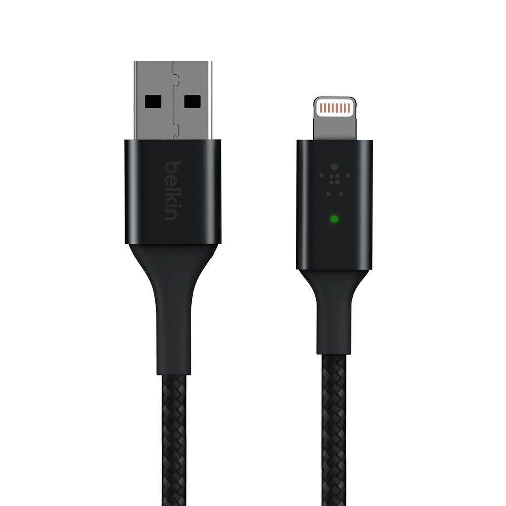 Belkin kábel Boost Charge Smart LED USB-A to Lightning 1.2m - Gray