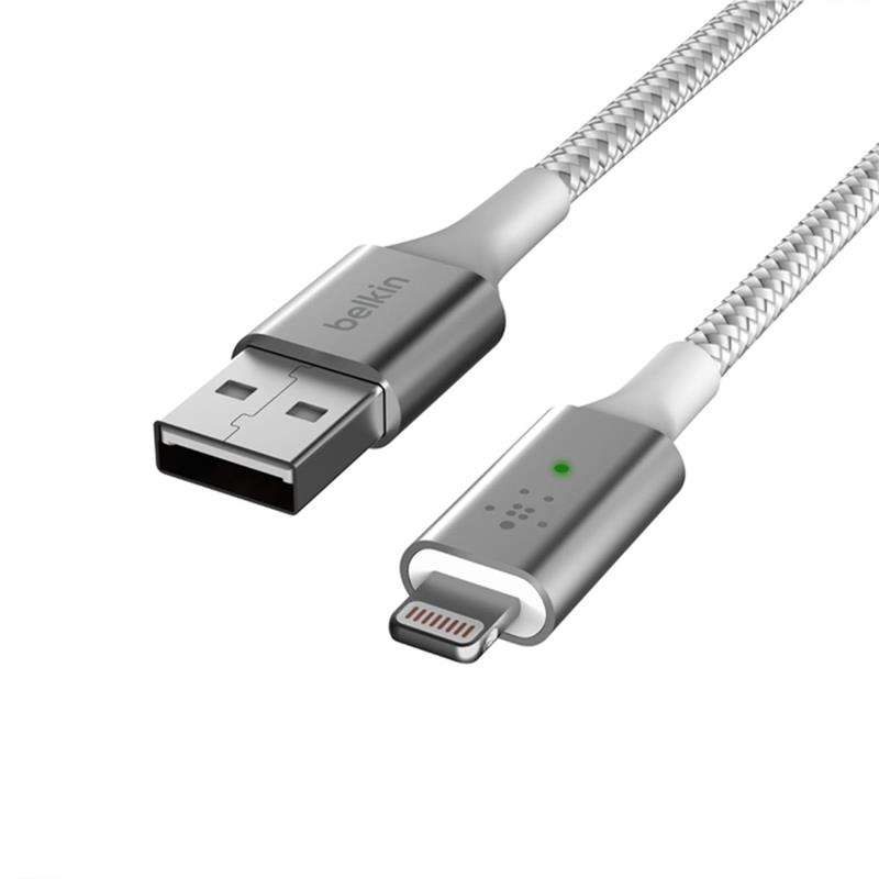 Belkin kábel Boost Charge Smart LED USB-A to Lightning 1.2m - White