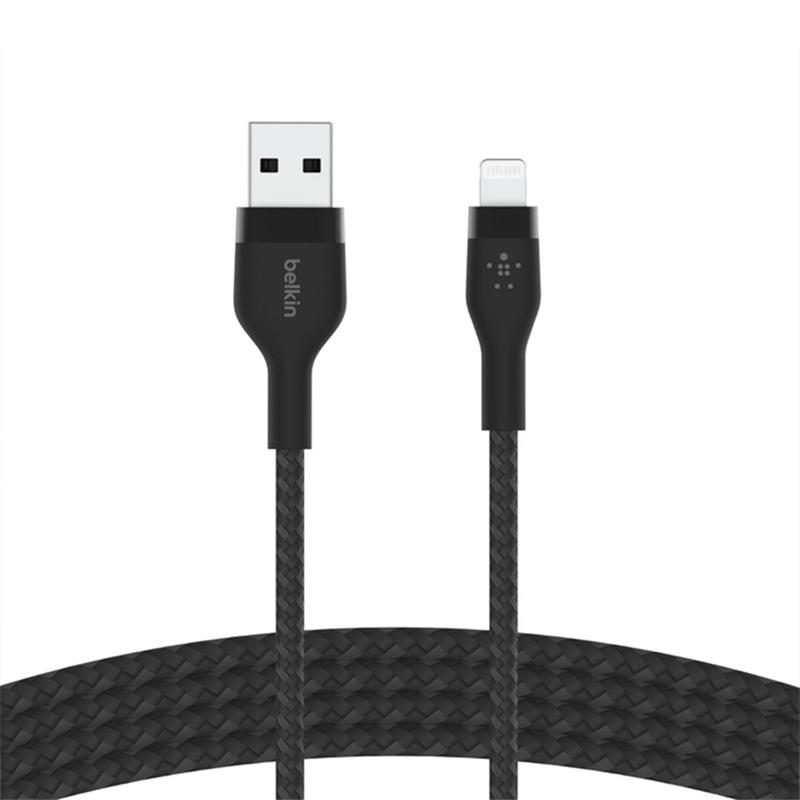Belkin kábel Boost Charge Pro Flex USB-A to Lightning 2m - Black