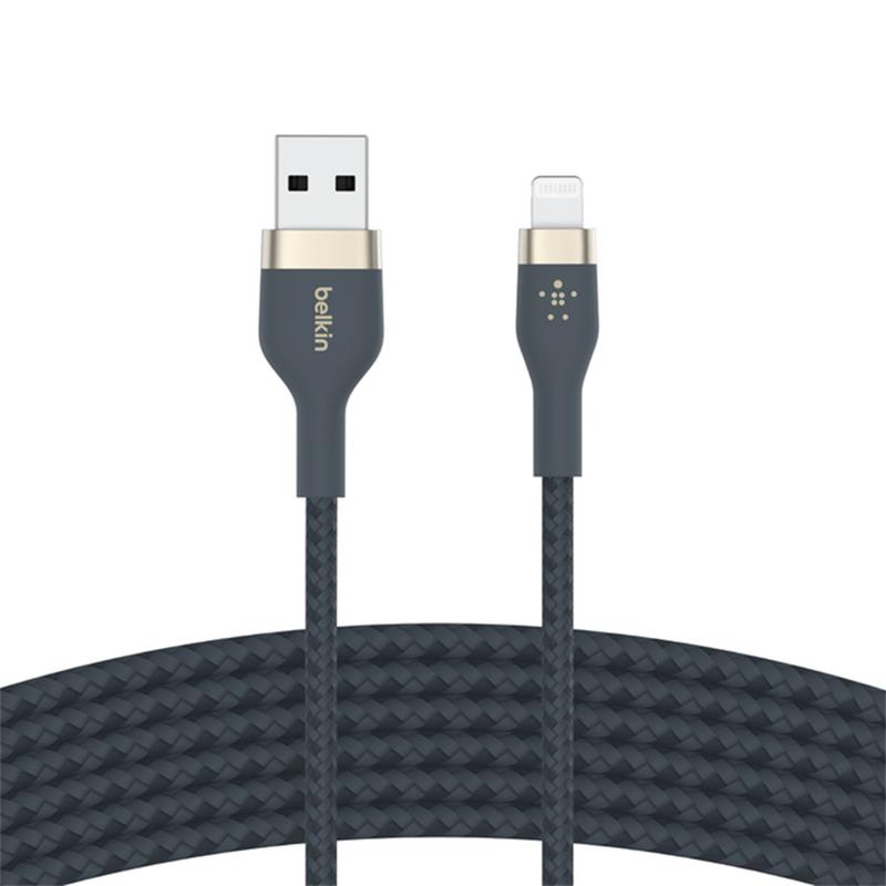 Belkin kábel Boost Charge Pro Flex USB-A to Lightning 3m - Blue