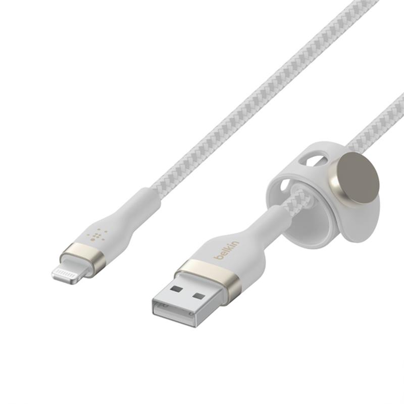 Belkin kábel Boost Charge Pro Flex USB-A to Lightning 3m - White