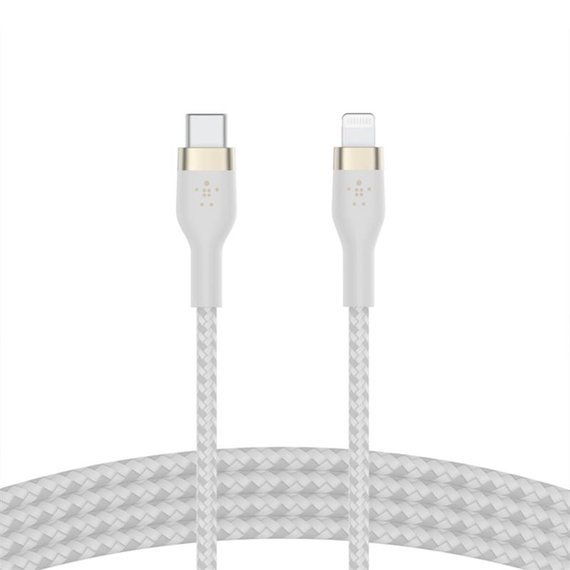 Belkin kábel Boost Charge Pro Flex USB-C to Lightning 2m - White