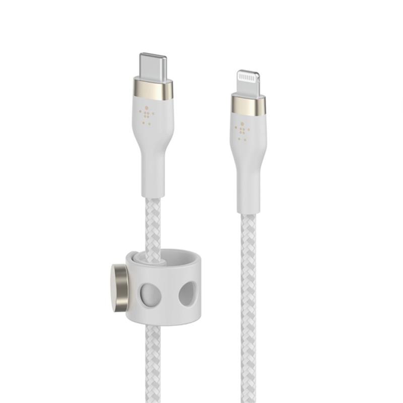 Belkin kábel Boost Charge Pro Flex USB-C to Lightning 3m - White