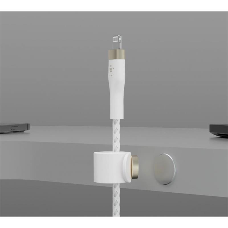 Belkin kábel Boost Charge Pro Flex USB-C to Lightning 3m - White
