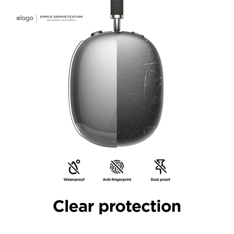 Elago kryt Clear Case pre AirPods Max - Clear