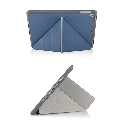 Pipetto puzdro Origami Pencil Case pre iPad 9.7" 2018 - Navy Blue