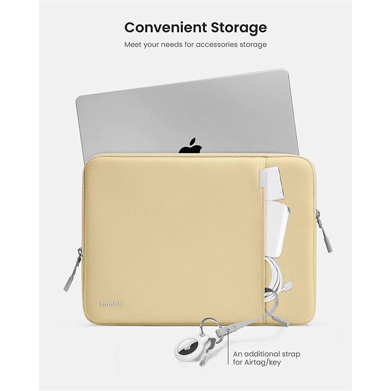 Tomtoc puzdro 360 Protective Sleeve pre Macbook Air 13" M1/M2/M3/M4 - Yellowish