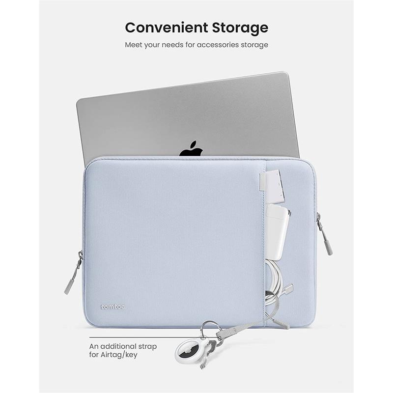 TomToc puzdro 360 Protective Sleeve pre Macbook Pro 14" M1/M2/M3/M4 - Mist Blue