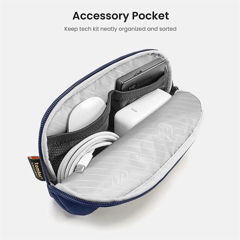 Tomtoc puzdro Recycled Sleeve with Pouch pre Macbook Air 13" M1/M2/M3/M4 - Navy Blue