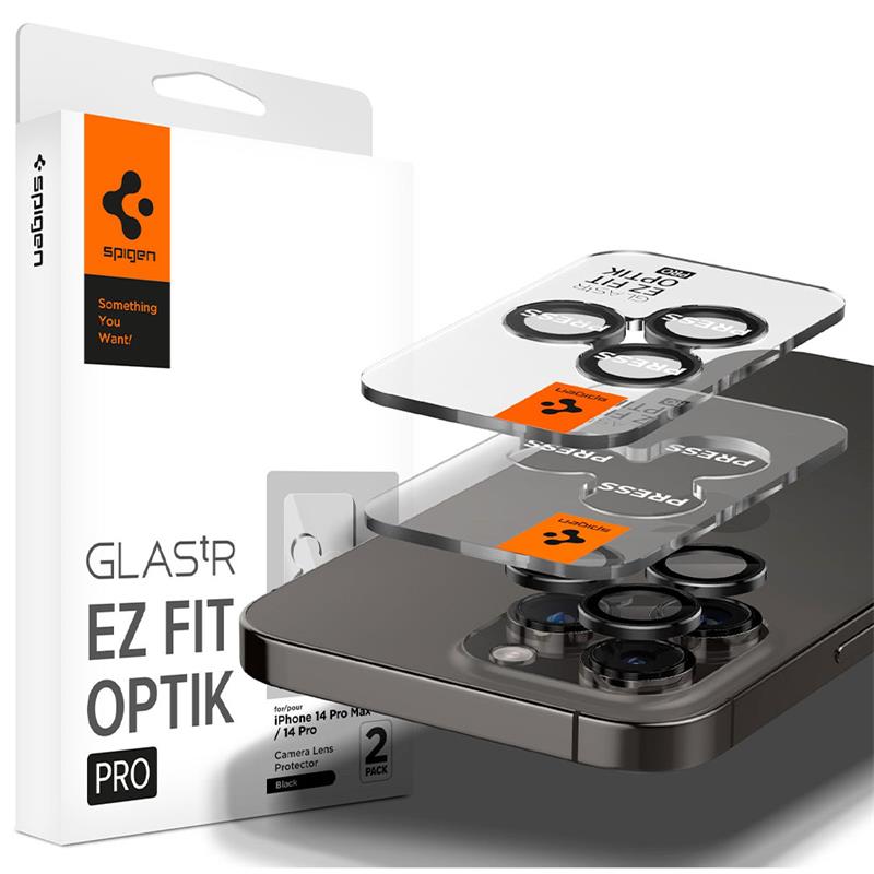 Spigen Optik Pro Lens Protector pre iPhone 14 Pro/14 Pro Max - Black