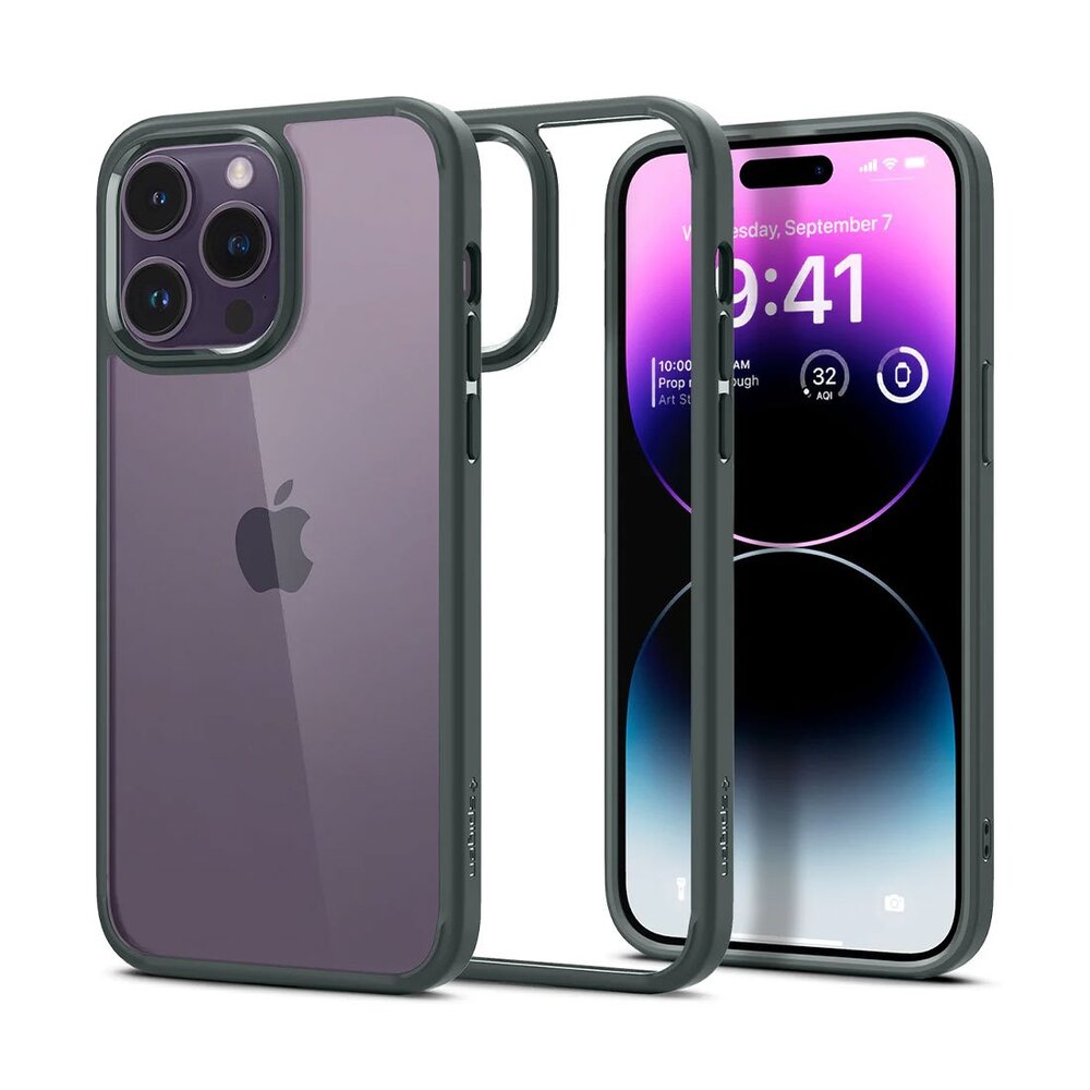 Spigen kryt Ultra Hybrid pre iPhone 14 Pro - Abyss Green