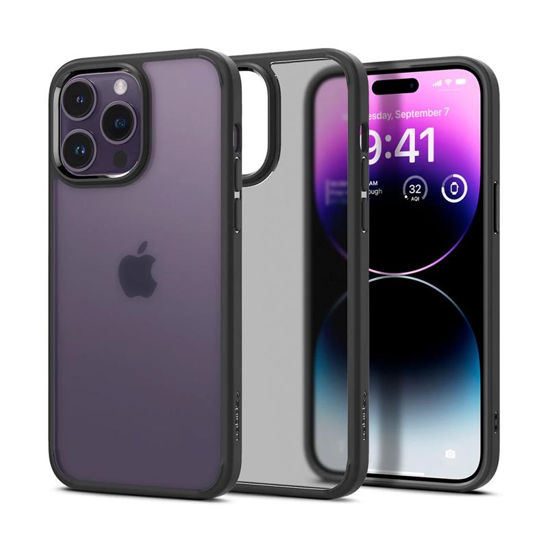 Spigen kryt Ultra Hybrid pre iPhone 14 Pro - Frost Black