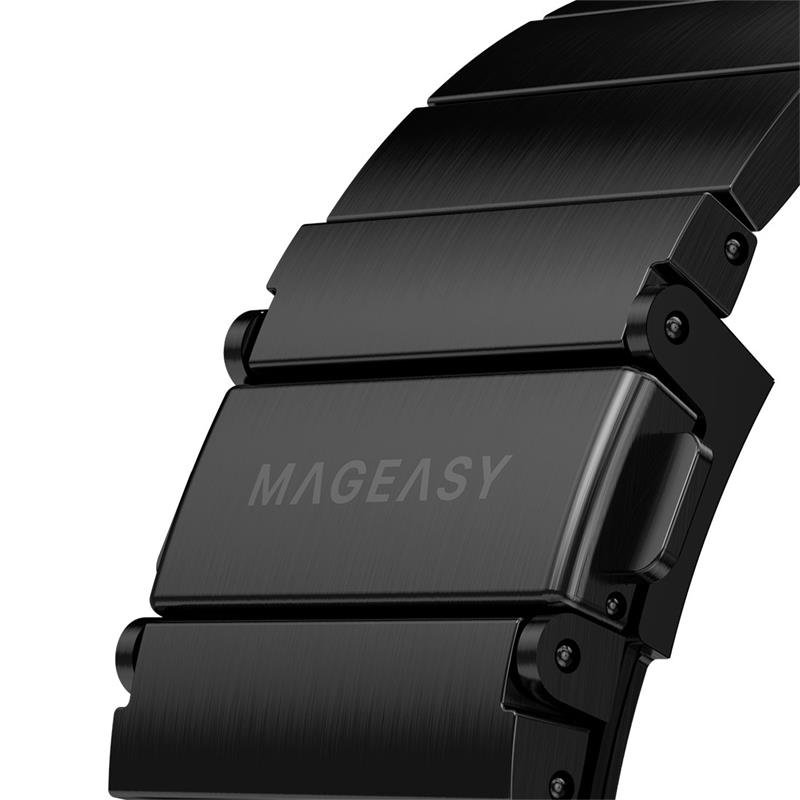 SwitchEasy remienok Maestro Stainless Steel pre Apple Watch 44/45/49mm - Black