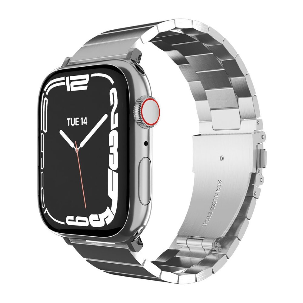 SwitchEasy remienok Maestro Stainless Steel pre Apple Watch 44/45/49mm - Sillver