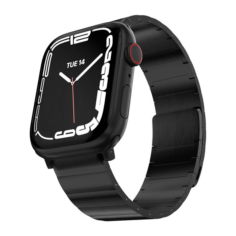 SwitchEasy remienok Maestro Magnetic Stainless Steel pre Apple Watch 44/45/49mm - Black