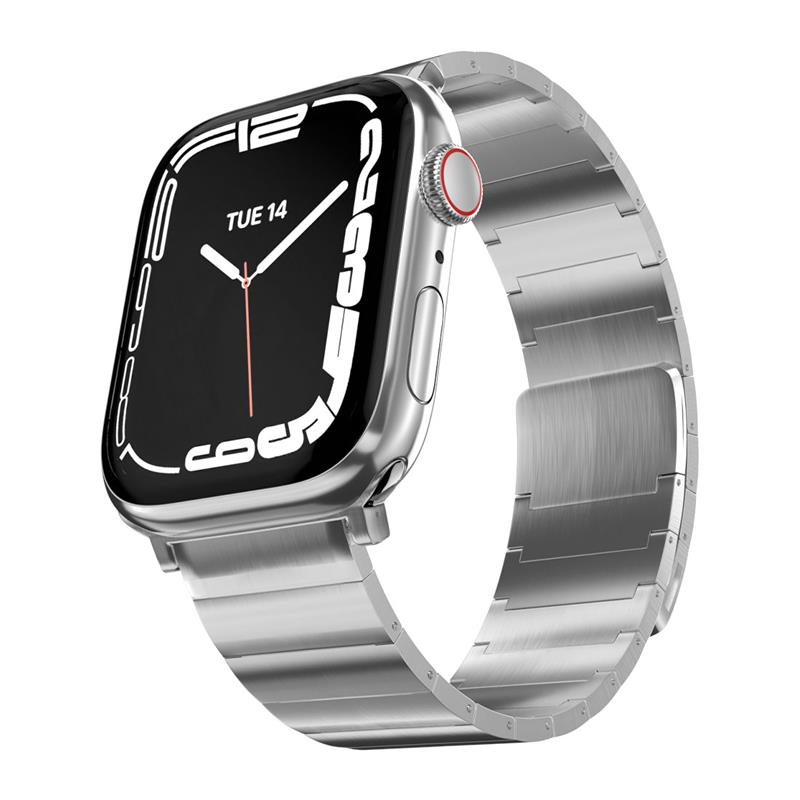 SwitchEasy remienok Maestro Magnetic Stainless Steel pre Apple Watch 44/45/49mm - Silver