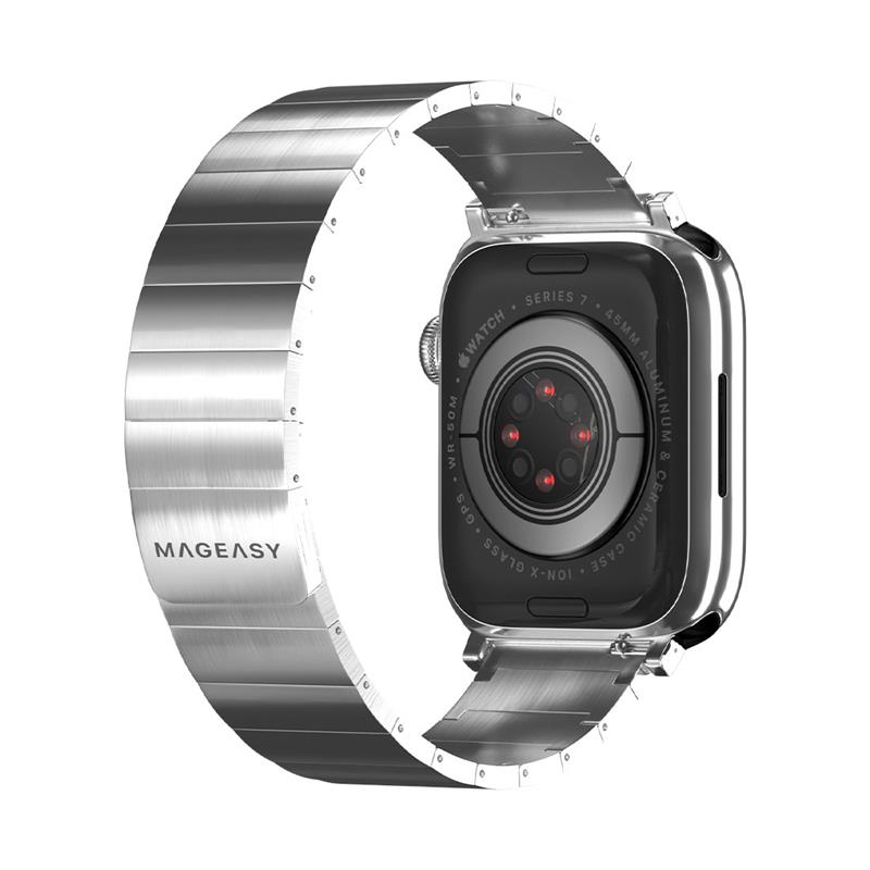 SwitchEasy remienok Maestro Magnetic Stainless Steel pre Apple Watch 40/41/42mm - Silver