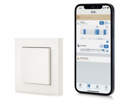 Eve Light Switch Connected Wall Switch-Thread compatible, Apple Home