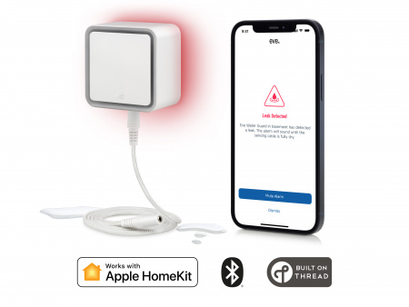 Eve Water Guard Connected Water Leak Detector - Thread compatible, Apple Home