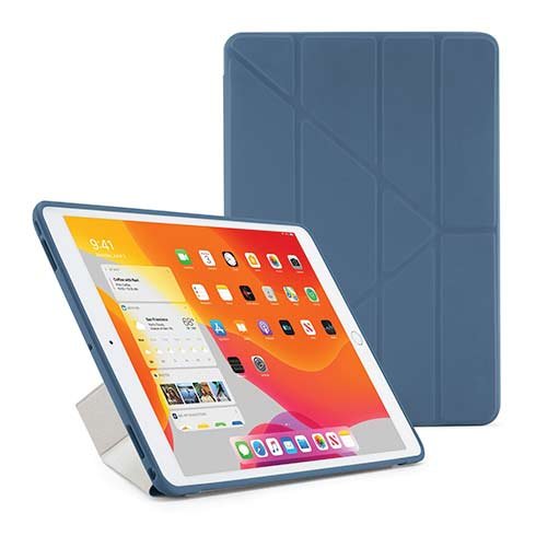 Pipetto pouzdro Origami TPU Case pro iPad 10.2 2021 - 2019 - Navy Blue