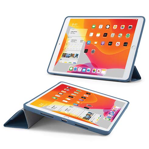 Pipetto pouzdro Origami TPU Case pro iPad 10.2 2021 - 2019 - Navy Blue