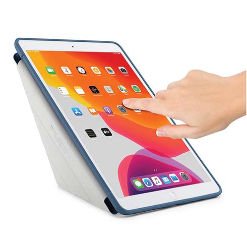 Pipetto pouzdro Origami TPU Case pro iPad 10.2 2021 - 2019 - Navy Blue