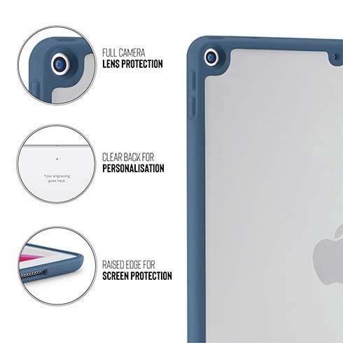 Pipetto pouzdro Origami TPU Case pro iPad 10.2 2021 - 2019 - Navy Blue