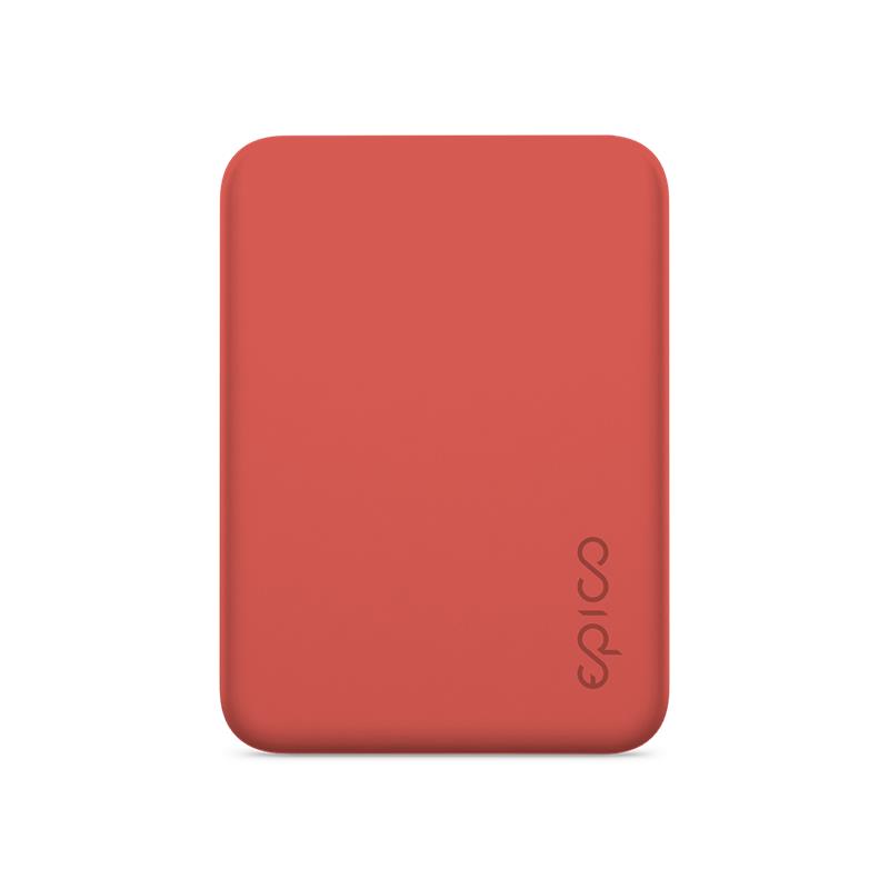 iStores by Epico 4200mAh Magnetic Wireless Power Bank - red
