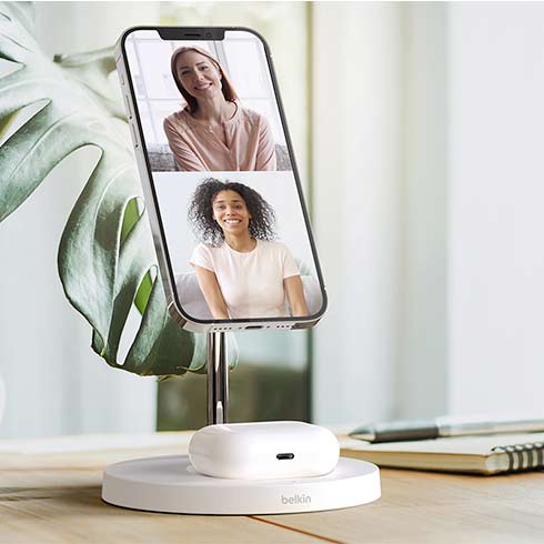 Belkin Boost Charge Pro 2-in-1 Wireless Charger with Magsafe 15W - Black*Vystavený*