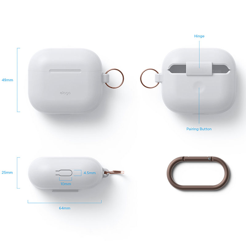 Elago Airpods 3 Silicone Hang Case - Nightglow Blue