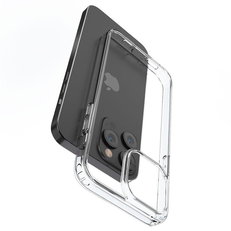 Devia kryt Shark Series Shockproof Case pre iPhone 14 Pro - Clear