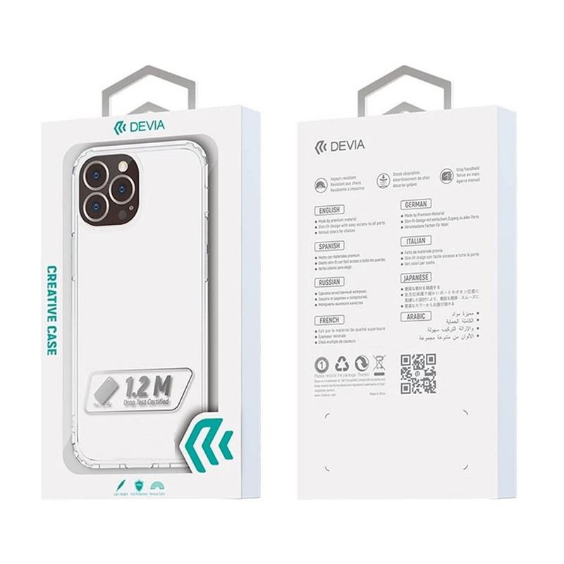 Devia kryt Shark Series Shockproof Case pre iPhone 14 Pro - Clear