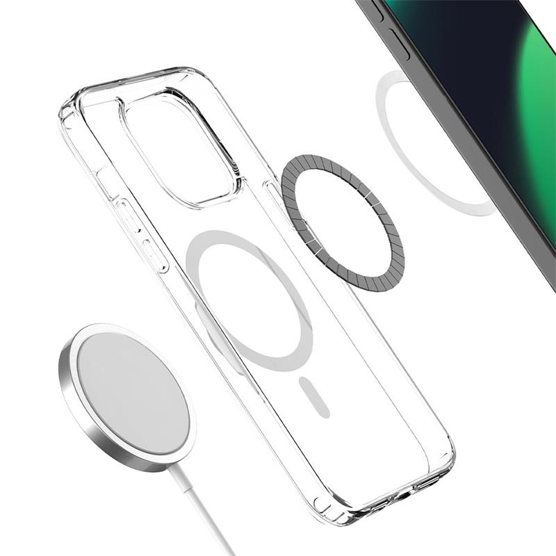 Devia kryt Pure Clear Magnetic Shockproof Case pre iPhone 14 Pro Max - Clear