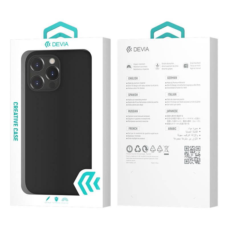 Devia kryt Nature Series Silicone Case pre iPhone 14 Plus - Black