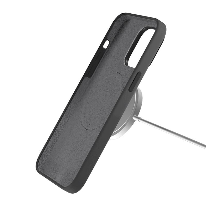 Devia kryt Nature Series Silicone Magnetic Case pre iPhone 14 Plus - Black