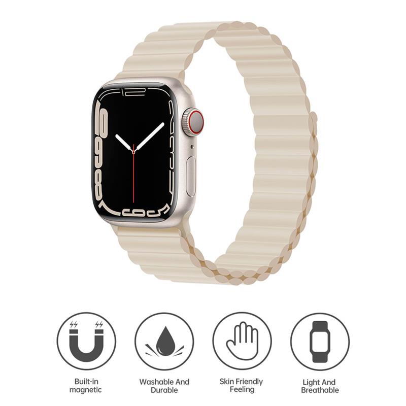 Devia remienok Deluxe Series Sport3 Silicone Magnet Band 40/41/42mm - Starlight