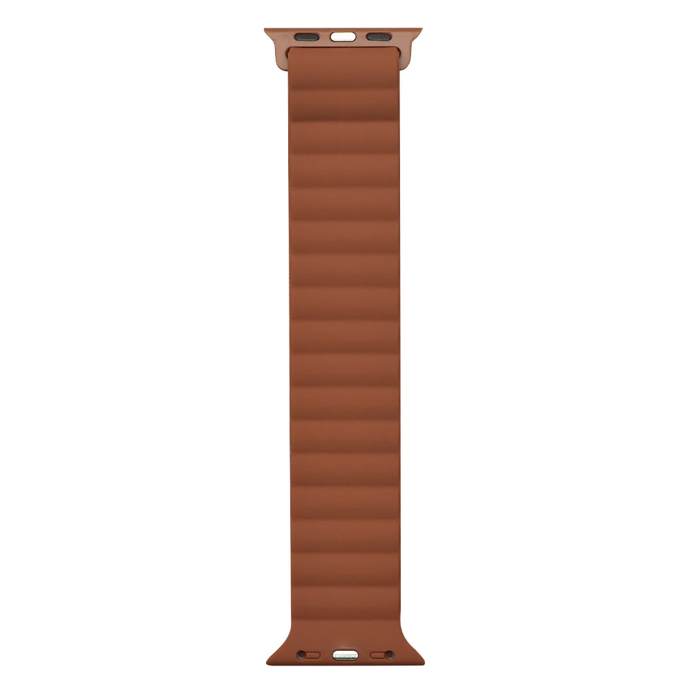 Devia remienok Deluxe Series Sport3 Silicone Magnet Band 44/45/46mm - Saddle Brown