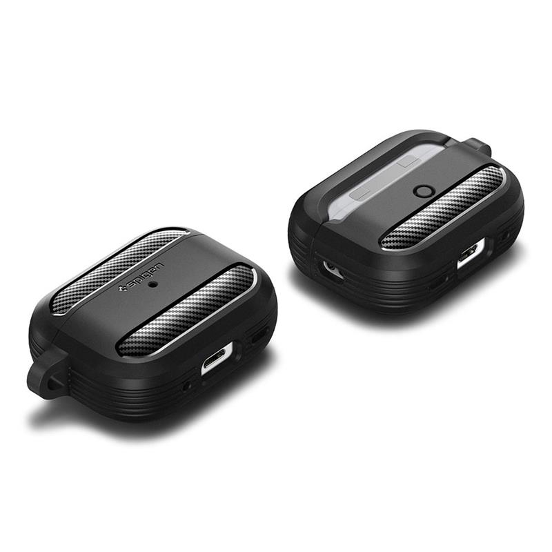 Spigen puzdro Rugged Armor pre Apple Airpods Pro 2 - Black