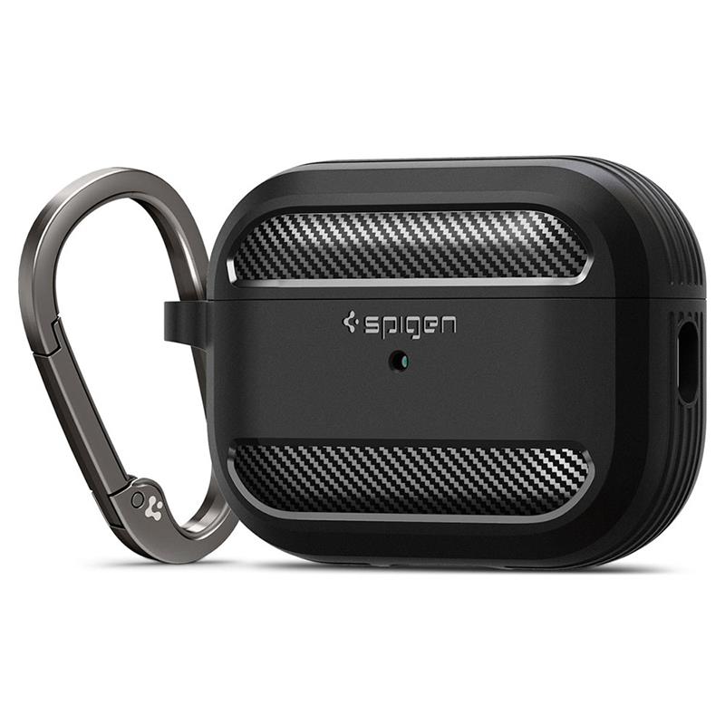 Spigen puzdro Rugged Armor pre Apple Airpods Pro 2 - Black