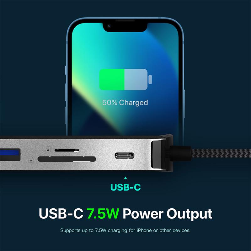 Adam Elements CASA X DP USB-C 8K 10-in-1 Hub  - Grey