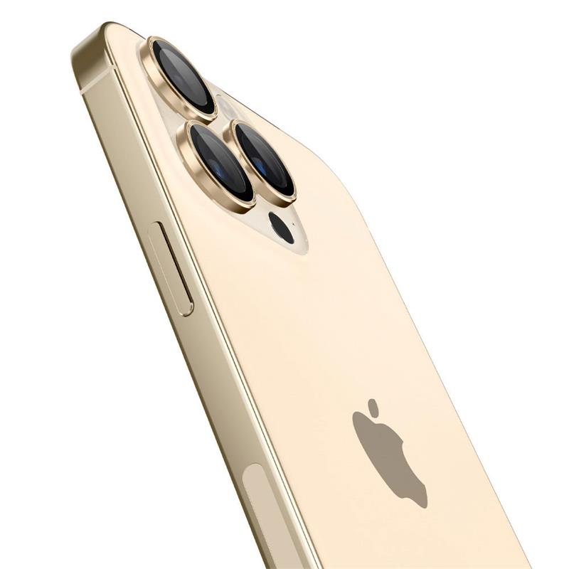 Spigen Optik Pro Lens Protector pre iPhone 14 Pro/14 Pro Max - Gold