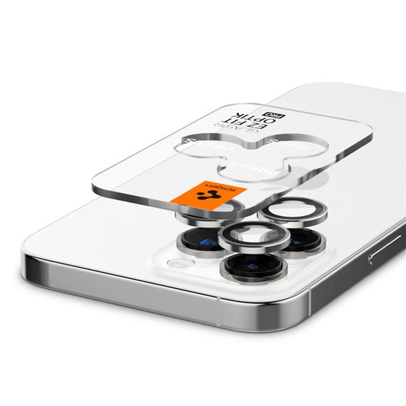 Spigen Optik Pro Lens Protector pre iPhone 14 Pro/14 Pro Max - Silver