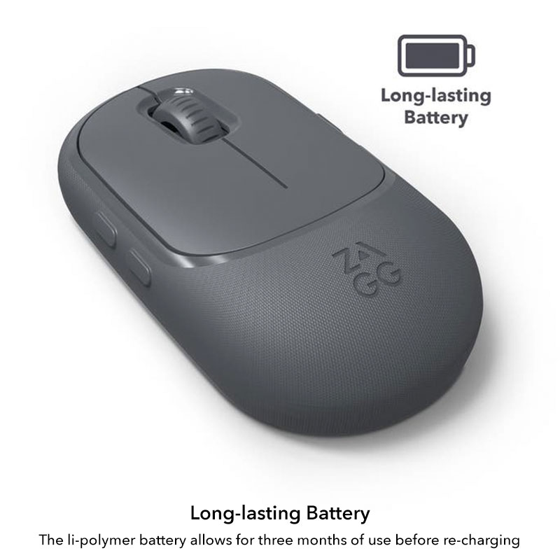ZAGG myš Pro Mouse - Space Gray