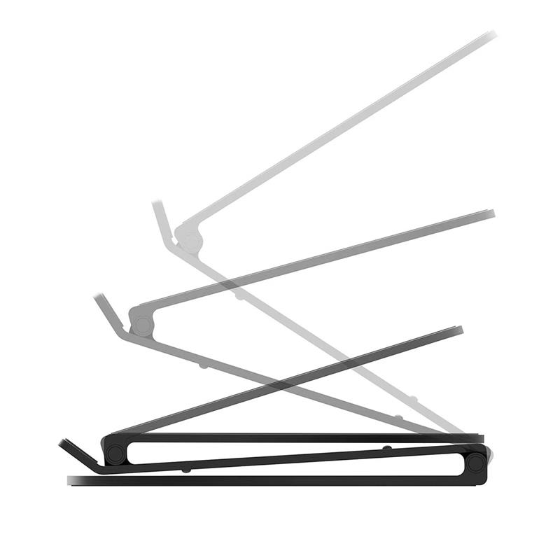 TwelveSouth stojan Curve Flex pre MacBook - Black Aluminium