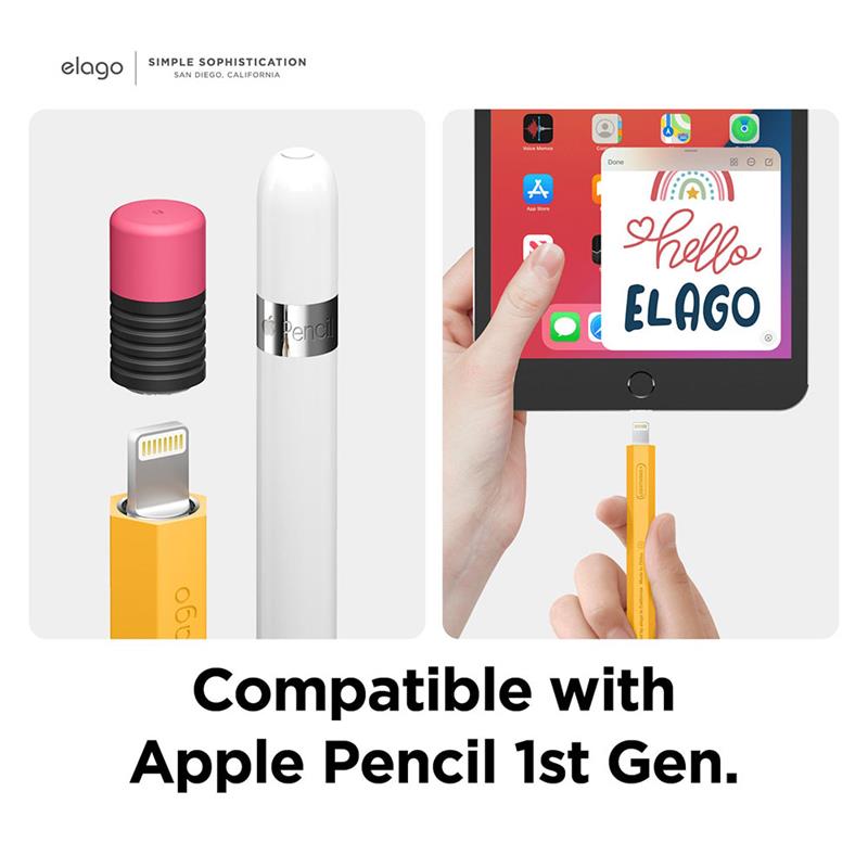 Elago kryt Classic Pencil Case pre Apple Pencil 1st Gen - Yellow