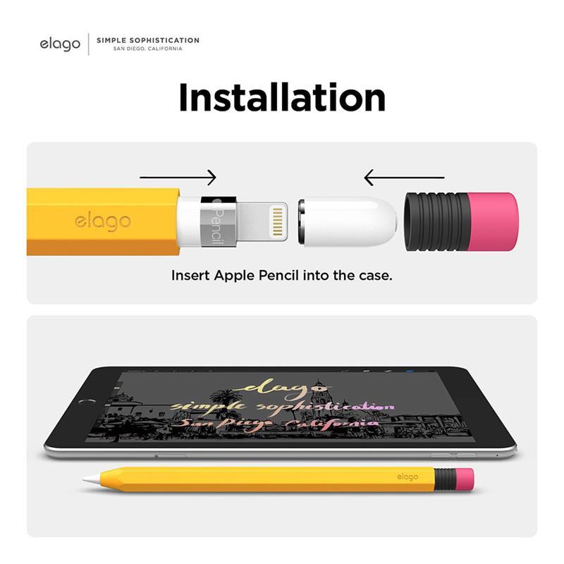 Elago kryt Classic Pencil Case pre Apple Pencil 1st Gen - Yellow