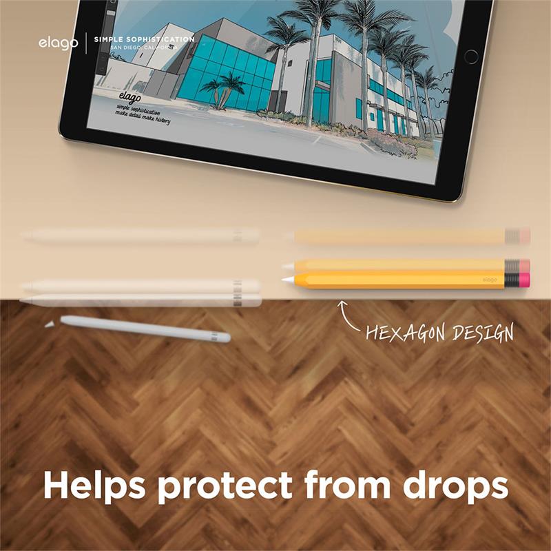 Elago kryt Classic Pencil Case pre Apple Pencil 1st Gen - Yellow