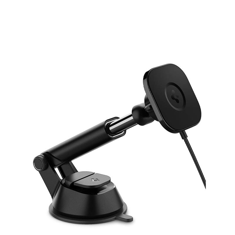Spigen držiak do auta OneTap Pro Magnetic Car Charger Dashboard - Black