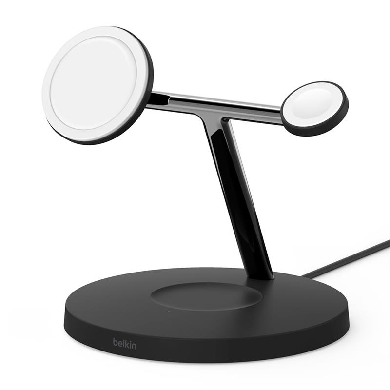 Belkin Boost Charge Pro 3-in-1 Wireless Charger with Magsafe 15W - Black